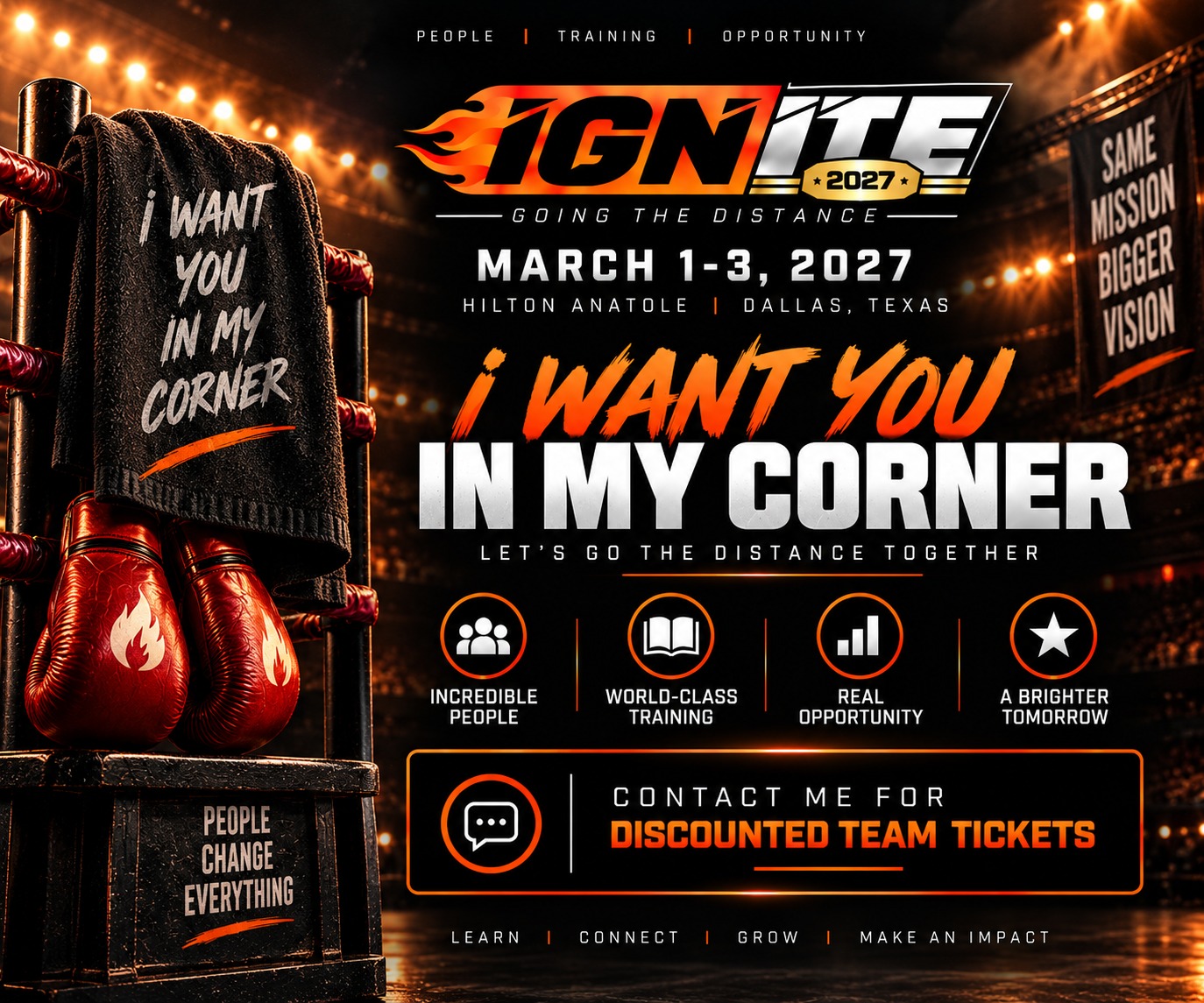 I want you in my corner