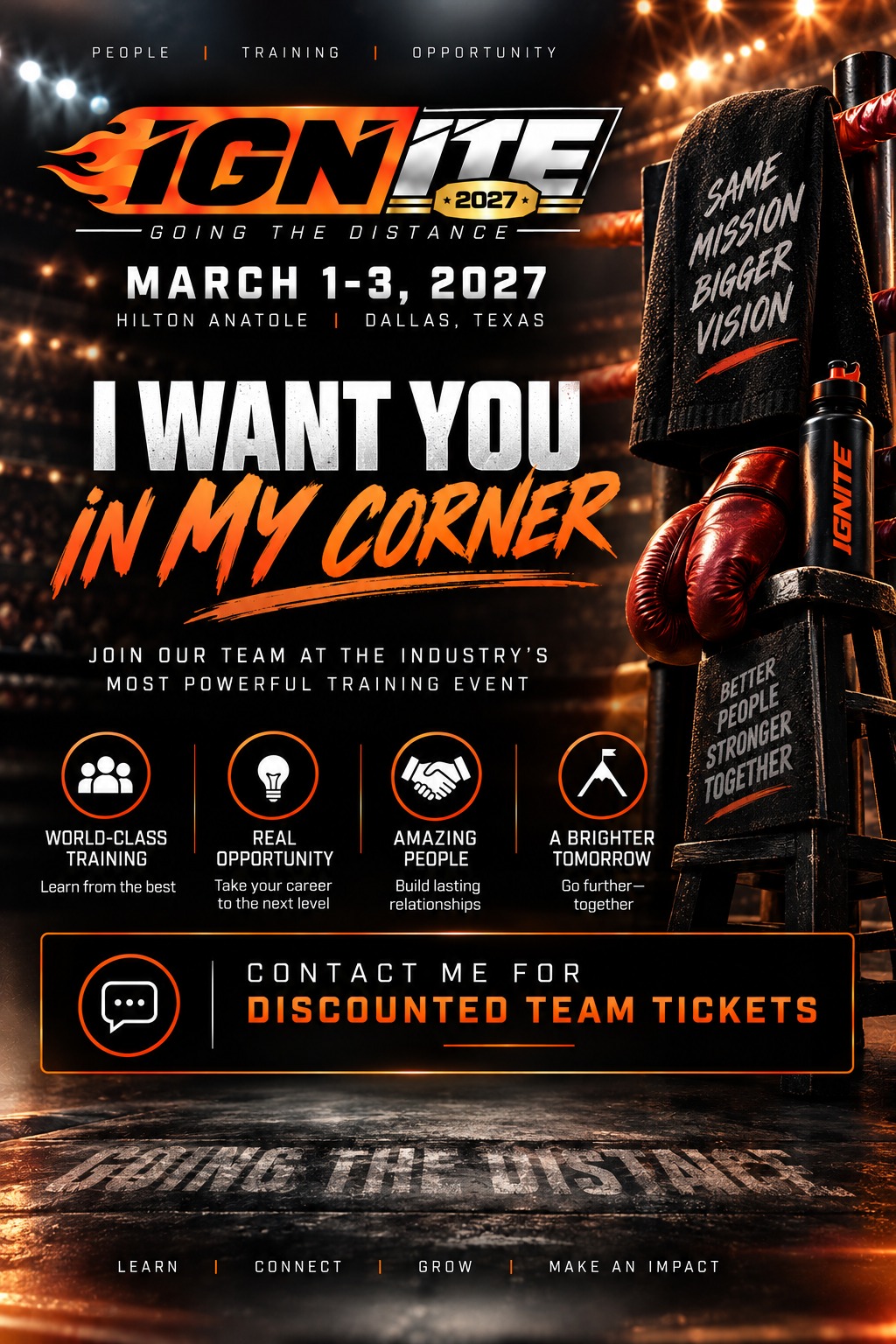 I want you in my corner