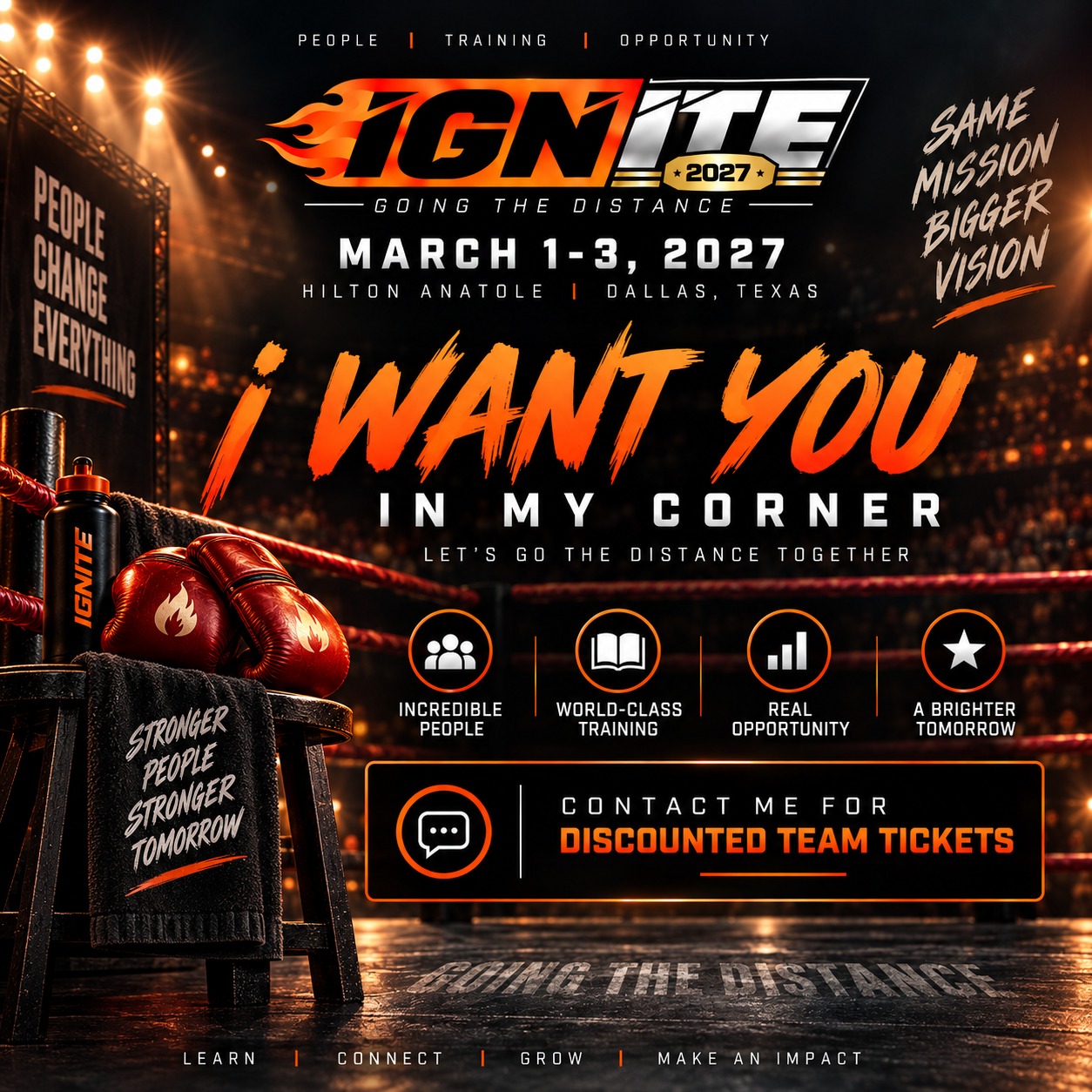 I want you in my corner